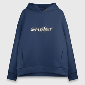 Женское худи Oversize хлопок с принтом Skillet в Петрозаводске, френч-терри — 70% хлопок, 30% полиэстер. Мягкий теплый начес внутри —100% хлопок | боковые карманы, эластичные манжеты и нижняя кромка, капюшон на магнитной кнопке | skilet | skillet | альтернативный | гранж | группа | джен леджер | джон купер | индастриал | кори купер | метал | ню | пост | рок | сет моррисон | симфоник | скилет | хард | христианский