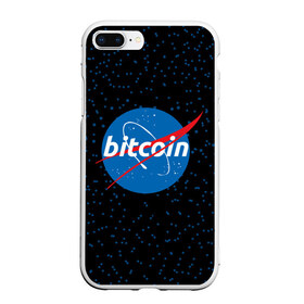 Чехол для iPhone 7Plus/8 Plus матовый с принтом BITCOIN в стиле NASA в Петрозаводске, Силикон | Область печати: задняя сторона чехла, без боковых панелей | bitcoin | btc | crypto | биткоин | валюта | деньги | криптовалюта | майнер | майнинг | цифровое золото