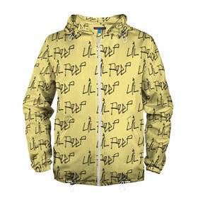 Мужская ветровка 3D с принтом LiL PEEP Pattern в Петрозаводске, 100% полиэстер | подол и капюшон оформлены резинкой с фиксаторами, два кармана без застежек по бокам, один потайной карман на груди | band | cry baby | emo | lil peep | music | musician | rap | swag | логотип | музыка | музыкант | нытик. | рэп | сваг | эмо
