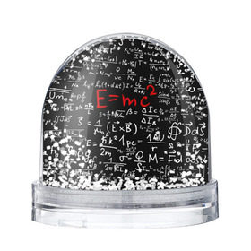 Снежный шар с принтом Формулы E=mc2 в Петрозаводске, Пластик | Изображение внутри шара печатается на глянцевой фотобумаге с двух сторон | Тематика изображения на принте: emc | альберт | доска | емс хипстер | мел | физик | физика | формула | энштейн