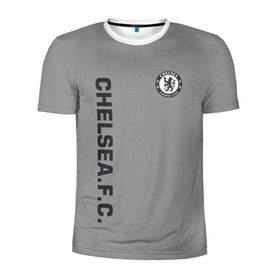 Мужская футболка 3D спортивная с принтом Chelsea Uniform в Петрозаводске, 100% полиэстер с улучшенными характеристиками | приталенный силуэт, круглая горловина, широкие плечи, сужается к линии бедра | chelsea | fc | спорт | спортивные | футбол | футбольный клуб | челси