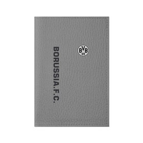 Обложка для паспорта матовая кожа с принтом FC Borussia 2018 Vintage в Петрозаводске, натуральная матовая кожа | размер 19,3 х 13,7 см; прозрачные пластиковые крепления | borussia dortmund | fc | спорт | спортивные | футбол | футбольный клуб