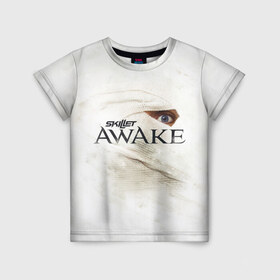 Детская футболка 3D с принтом Awake в Петрозаводске, 100% гипоаллергенный полиэфир | прямой крой, круглый вырез горловины, длина до линии бедер, чуть спущенное плечо, ткань немного тянется | awake | monster | skillet | джон купер | кори купер | рок