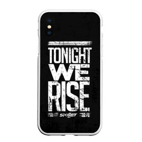 Чехол для iPhone XS Max матовый с принтом We Rise в Петрозаводске, Силикон | Область печати: задняя сторона чехла, без боковых панелей | awake | monster | skillet | джон купер | кори купер | рок