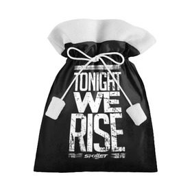 Подарочный 3D мешок с принтом We Rise в Петрозаводске, 100% полиэстер | Размер: 29*39 см | awake | monster | skillet | джон купер | кори купер | рок