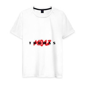 Мужская футболка хлопок с принтом Thomas Mraz в Петрозаводске, 100% хлопок | прямой крой, круглый вырез горловины, длина до линии бедер, слегка спущенное плечо. | thomas mraz | томас | тхомас
