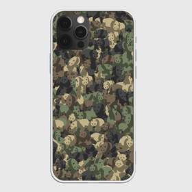 Чехол для iPhone 12 Pro Max с принтом Камуфляж с пандами в Петрозаводске, Силикон |  | wwf | животные | китай | медведь | милитари | панда | паттрен | хаки