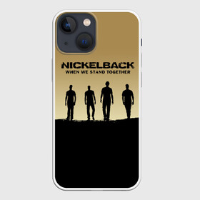 Чехол для iPhone 13 mini с принтом Nickelback в Петрозаводске,  |  | back | nickel | nickelback | альтернативный | вот ваша сдача | группа | дэниел адэр | майк крюгер | метал | никелбек | никель | никл бек | постгранж | райан пик | рок | хард | хардрок | чед крюгер