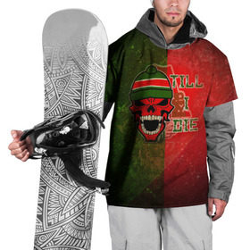 Накидка на куртку 3D с принтом Локомотив в Петрозаводске, 100% полиэстер |  | Тематика изображения на принте: красно зеленые | локо | паровоз