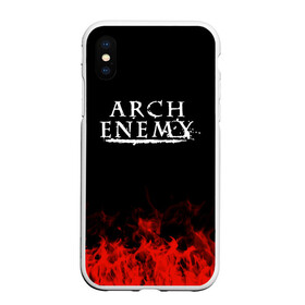 Чехол для iPhone XS Max матовый с принтом Arch Enemy в Петрозаводске, Силикон | Область печати: задняя сторона чехла, без боковых панелей | arch enemy | band | metal | music | rock | атрибутика | группа | метал | музыка | рок