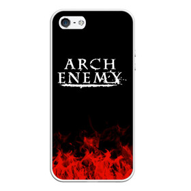 Чехол для iPhone 5/5S матовый с принтом Arch Enemy в Петрозаводске, Силикон | Область печати: задняя сторона чехла, без боковых панелей | arch enemy | band | metal | music | rock | атрибутика | группа | метал | музыка | рок