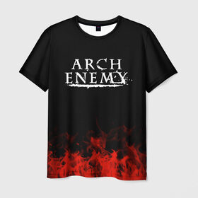Мужская футболка 3D с принтом Arch Enemy в Петрозаводске, 100% полиэфир | прямой крой, круглый вырез горловины, длина до линии бедер | arch enemy | band | metal | music | rock | атрибутика | группа | метал | музыка | рок