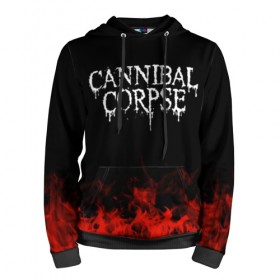 Мужская толстовка 3D с принтом Cannibal Corpse в Петрозаводске, 100% полиэстер | двухслойный капюшон со шнурком для регулировки, мягкие манжеты на рукавах и по низу толстовки, спереди карман-кенгуру с мягким внутренним слоем. | Тематика изображения на принте: band | cannibal corpse | metal | music | rock | атрибутика | группа | метал | музыка | рок