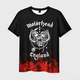 Мужская футболка 3D с принтом Motorhead в Петрозаводске, 100% полиэфир | прямой крой, круглый вырез горловины, длина до линии бедер | Тематика изображения на принте: band | metal | motorhead | music | rock | атрибутика | группа | метал | музыка | рок