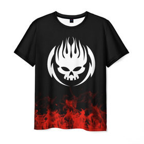 Мужская футболка 3D с принтом The Offspring в Петрозаводске, 100% полиэфир | прямой крой, круглый вырез горловины, длина до линии бедер | band | metal | music | rock | the offspring | атрибутика | группа | метал | музыка | рок