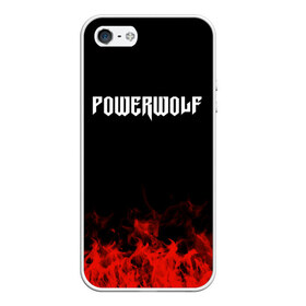 Чехол для iPhone 5/5S матовый с принтом Powerwolf в Петрозаводске, Силикон | Область печати: задняя сторона чехла, без боковых панелей | band | metal | music | powerwolf | rock | атрибутика | группа | метал | музыка | рок