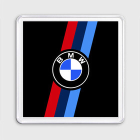 Магнит 55*55 с принтом BMW 2021 M SPORT / БМВ М СПОРТ в Петрозаводске, Пластик | Размер: 65*65 мм; Размер печати: 55*55 мм | bmw | bmw motorsport | bmw performance | carbon | m | motorsport | performance | sport | бмв | карбон | моторспорт | спорт