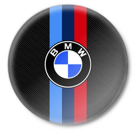 Значок с принтом BMW Motorsport Carbon в Петрозаводске,  металл | круглая форма, металлическая застежка в виде булавки | bmw | bmw motorsport | bmw performance | carbon | m | motorsport | performance | sport | бмв | карбон | моторспорт | спорт