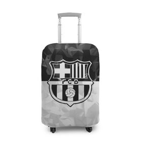 Чехол для чемодана 3D с принтом FC Barca Black Collection в Петрозаводске, 86% полиэфир, 14% спандекс | двустороннее нанесение принта, прорези для ручек и колес | fc barcelona | fcb | барселона | спорт | спортивные | футбол | футбольный клуб