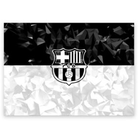 Поздравительная открытка с принтом FC Barca Black Collection в Петрозаводске, 100% бумага | плотность бумаги 280 г/м2, матовая, на обратной стороне линовка и место для марки
 | fc barcelona | fcb | барселона | спорт | спортивные | футбол | футбольный клуб