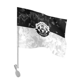 Флаг для автомобиля с принтом F.C.M.U 2018 Black Collection в Петрозаводске, 100% полиэстер | Размер: 30*21 см | fc | manchester united | зож | манчестер юнайтед
  | спорт | спортивные | футбол | футбольный клуб