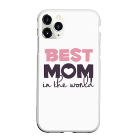 Чехол для iPhone 11 Pro матовый с принтом Лучшая мама в мире в Петрозаводске, Силикон |  | мама | родители