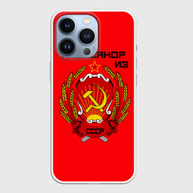 Чехол для iPhone 13 Pro с принтом Александр из СССР в Петрозаводске,  |  | Тематика изображения на принте: 1990 | name | ussr | александр | имена | молот | серп | снг | советский союз | ссср