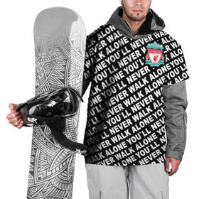 Накидка на куртку 3D с принтом YNWA с логотипом в Петрозаводске, 100% полиэстер |  | Тематика изображения на принте: liverpool | you ll never walk alone | апл | ливерпуль | футбол