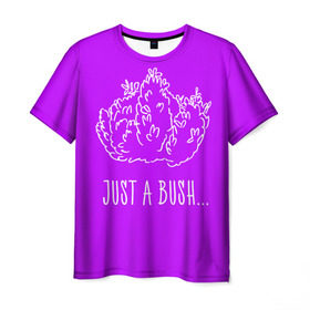 Мужская футболка 3D с принтом Just a Bush в Петрозаводске, 100% полиэфир | прямой крой, круглый вырез горловины, длина до линии бедер | Тематика изображения на принте: battle royale | fortnite | батл роял | фортнайт