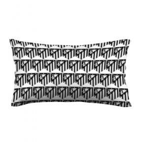 Подушка 3D антистресс с принтом Atletico Madrid Black&White в Петрозаводске, наволочка — 100% полиэстер, наполнитель — вспененный полистирол | состоит из подушки и наволочки на молнии | атлетико мадрид | эмблема
