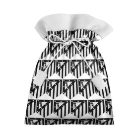 Подарочный 3D мешок с принтом Atletico Madrid Black&White в Петрозаводске, 100% полиэстер | Размер: 29*39 см | Тематика изображения на принте: атлетико мадрид | эмблема
