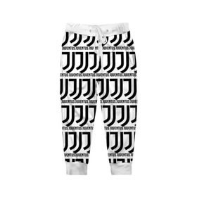 Детские брюки 3D с принтом Juventus в Петрозаводске, 100% полиэстер | манжеты по низу, эластичный пояс регулируется шнурком, по бокам два кармана без застежек, внутренняя часть кармана из мелкой сетки | 