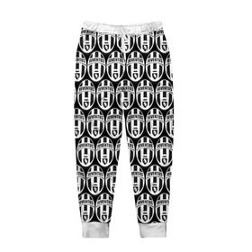 Мужские брюки 3D с принтом Juventus Black&White в Петрозаводске, 100% полиэстер | манжеты по низу, эластичный пояс регулируется шнурком, по бокам два кармана без застежек, внутренняя часть кармана из мелкой сетки | Тематика изображения на принте: 