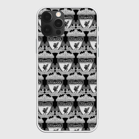 Чехол для iPhone 12 Pro с принтом Liverpool Black&White в Петрозаводске, силикон | область печати: задняя сторона чехла, без боковых панелей | england | football | liverpool fc | logo | sport | англия | арт | ливерпуль | лига | лого | спорт | текстура | фк | футбол | футбольный клуб | эмблема