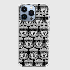 Чехол для iPhone 13 Pro с принтом Liverpool BlackWhite в Петрозаводске,  |  | england | football | liverpool fc | logo | sport | англия | арт | ливерпуль | лига | лого | спорт | текстура | фк | футбол | футбольный клуб | эмблема