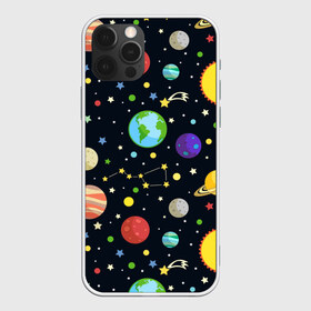 Чехол для iPhone 12 Pro Max с принтом Солнечная система в Петрозаводске, Силикон |  | большая медведица | венера | звезда | звезды | земля | космос | марс | меркурий | паттерн | сатурн | созвездия | солнце | уран | юпитер