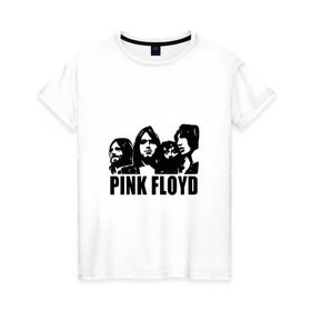 Женская футболка хлопок с принтом Pink Floyd в Петрозаводске, 100% хлопок | прямой крой, круглый вырез горловины, длина до линии бедер, слегка спущенное плечо | Тематика изображения на принте: pink floyd | pinkfloyd | арт | артрок | группа | дэвид гилмор | пинк флойд | пинкфлойд | прогрессивный | психоделический | рок | сид барретт | симфонический | спэйс | эйсид | экспериментальный