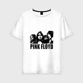 Женская футболка хлопок Oversize с принтом Pink Floyd в Петрозаводске, 100% хлопок | свободный крой, круглый ворот, спущенный рукав, длина до линии бедер
 | pink floyd | pinkfloyd | арт | артрок | группа | дэвид гилмор | пинк флойд | пинкфлойд | прогрессивный | психоделический | рок | сид барретт | симфонический | спэйс | эйсид | экспериментальный