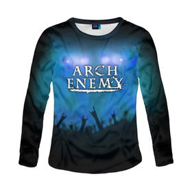 Женский лонгслив 3D с принтом Arch Enemy в Петрозаводске, 100% полиэстер | длинные рукава, круглый вырез горловины, полуприлегающий силуэт | Тематика изображения на принте: 