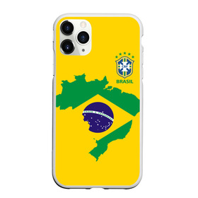 Чехол для iPhone 11 Pro Max матовый с принтом Бразилия форма в Петрозаводске, Силикон |  | brazil | uniform