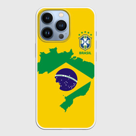 Чехол для iPhone 13 Pro с принтом Бразилия, форма в Петрозаводске,  |  | Тематика изображения на принте: brazil | uniform