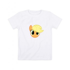 Детская футболка хлопок с принтом My Little Pony в Петрозаводске, 100% хлопок | круглый вырез горловины, полуприлегающий силуэт, длина до линии бедер | Тематика изображения на принте: my little pony | арт | игра | лошадь | май литл пони | мультфильм | пони | прикольные