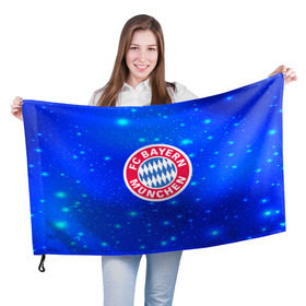Флаг 3D с принтом FC Bayern Munchen space 2018 в Петрозаводске, 100% полиэстер | плотность ткани — 95 г/м2, размер — 67 х 109 см. Принт наносится с одной стороны | bayern munchen | football | footer | soccer | socker | спорт | футбол | футбольный клуб