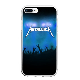 Чехол для iPhone 7Plus/8 Plus матовый с принтом Metallica в Петрозаводске, Силикон | Область печати: задняя сторона чехла, без боковых панелей | band | metal | metallica | music | rock | атрибутика | группа | метал | музыка | рок