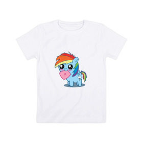 Детская футболка хлопок с принтом Май литл пони в Петрозаводске, 100% хлопок | круглый вырез горловины, полуприлегающий силуэт, длина до линии бедер | my little pony | арт | игра | май литл пони | милая | мультфильм | няша | прикольные