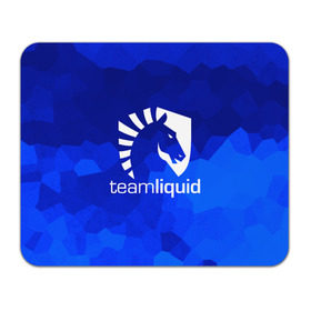 Коврик прямоугольный с принтом Team Liquid в Петрозаводске, натуральный каучук | размер 230 х 185 мм; запечатка лицевой стороны | Тематика изображения на принте: awp | counter strike | cs go | cybersport | game | skin | team liquid | авп | игры | киберспорт | скин