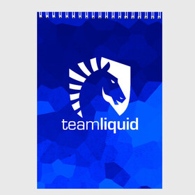 Скетчбук с принтом Team Liquid в Петрозаводске, 100% бумага
 | 48 листов, плотность листов — 100 г/м2, плотность картонной обложки — 250 г/м2. Листы скреплены сверху удобной пружинной спиралью | awp | counter strike | cs go | cybersport | game | skin | team liquid | авп | игры | киберспорт | скин