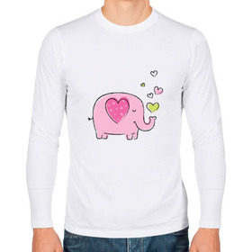 Мужской лонгслив хлопок с принтом Слоненок в Петрозаводске, 100% хлопок |  | 14 | 14февраля | elephant | happy | happyvalentine | love | valentinesday | деньвсехвлюбленных | деньсвятоговалентина | любовь | мило | нежно | праздник | рисунок | сердца | сердце | слоненок