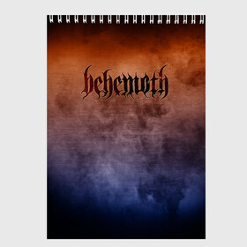 Скетчбук с принтом Behemoth в Петрозаводске, 100% бумага
 | 48 листов, плотность листов — 100 г/м2, плотность картонной обложки — 250 г/м2. Листы скреплены сверху удобной пружинной спиралью | band | behemoth | metal | music | rock | атрибутика | группа | метал | музыка | рок