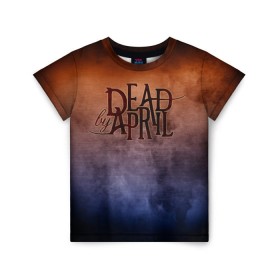 Детская футболка 3D с принтом Dead by April в Петрозаводске, 100% гипоаллергенный полиэфир | прямой крой, круглый вырез горловины, длина до линии бедер, чуть спущенное плечо, ткань немного тянется | band | dead by april | metal | music | rock | атрибутика | группа | метал | музыка | рок